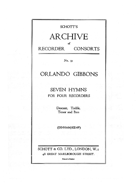 Vorderes Coverbild 7 Hymns 