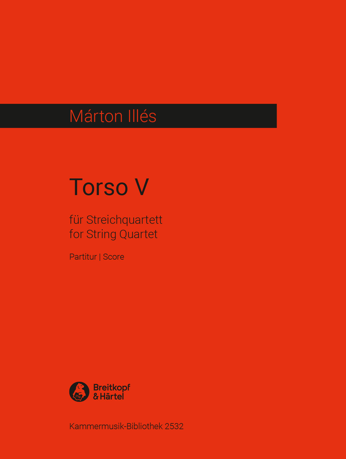 Vorderes Coverbild Torso V für Streichquartett