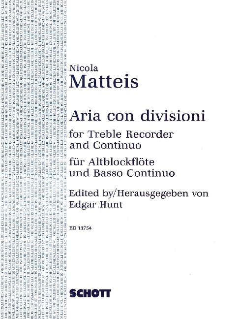 Vorderes Coverbild Aria con Divisioni 
