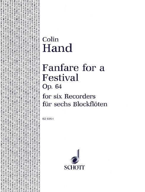 Vorderes Coverbild Fanfare for a Festival op. 64 