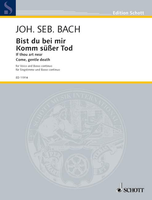Vorderes Coverbild If thou art near / Come, gentle death BWV 508 u. 478 Nr. 10