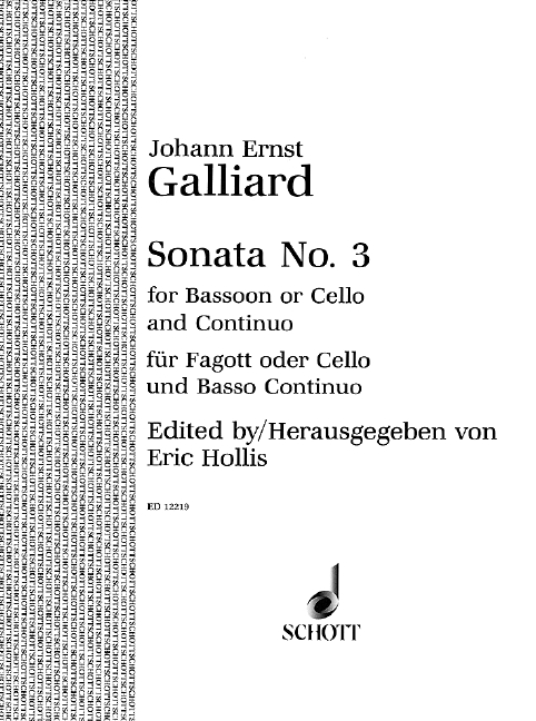 Vorderes Coverbild Sonate Nr. 3 F-Dur 