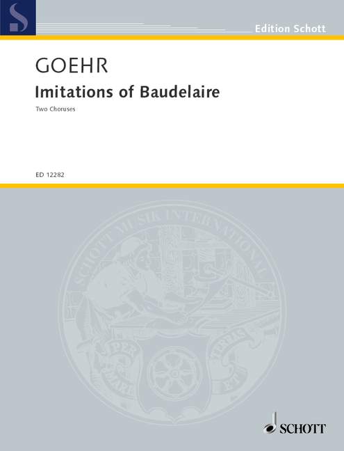 Vorderes Coverbild Imitations of Baudelaire op. 47 