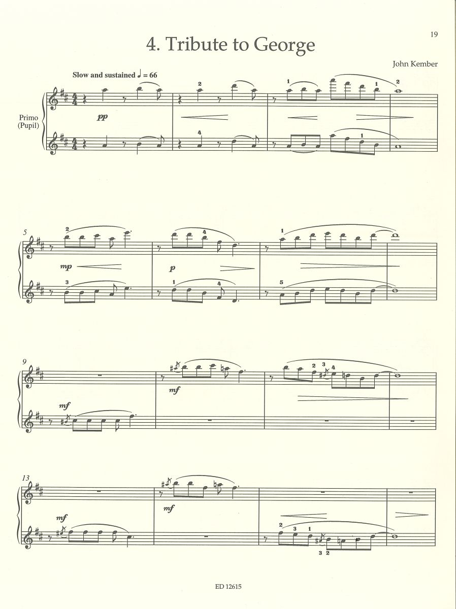 Anderes Coverbild 9 pieces for piano duet 