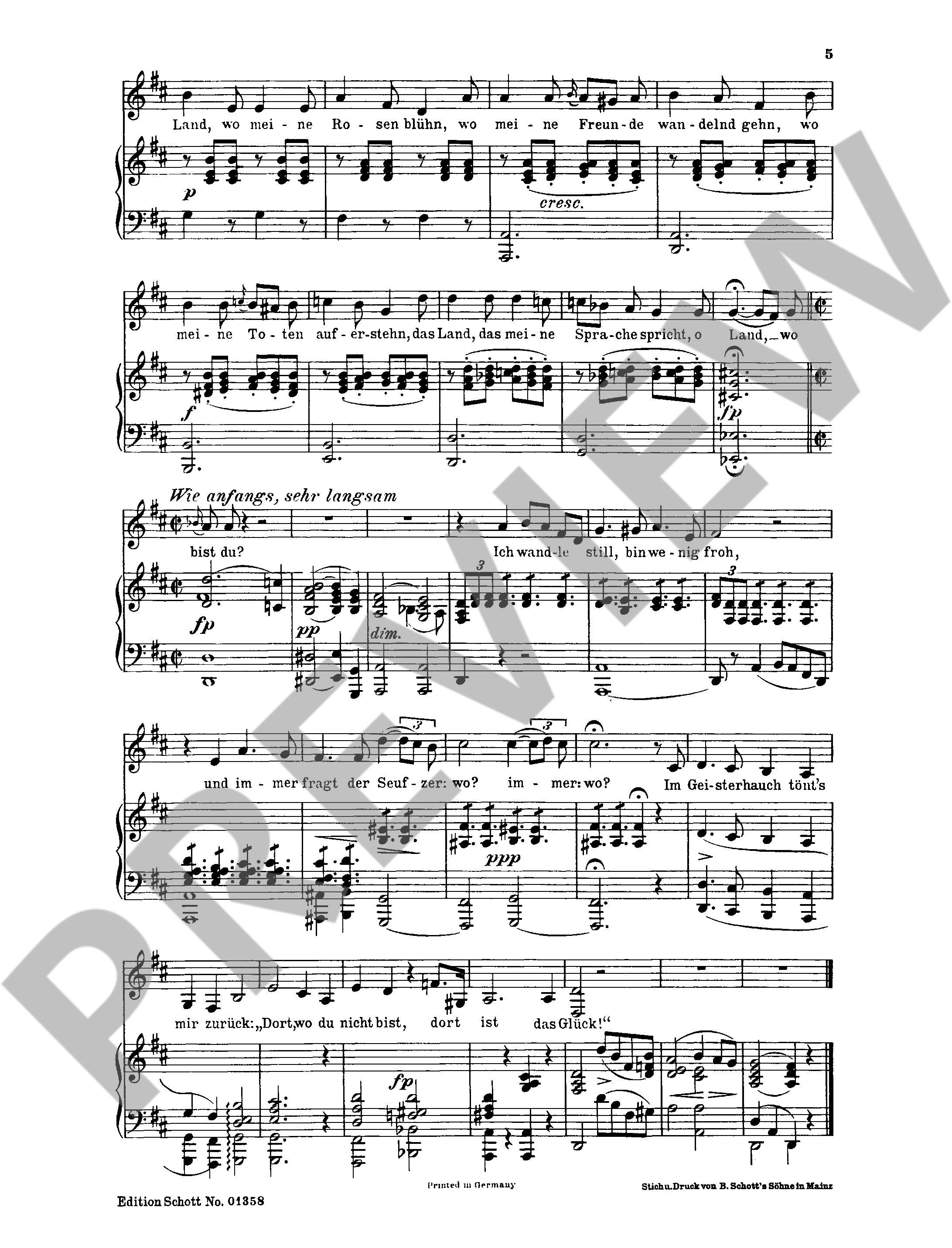 Anderes Coverbild Wandrers Nachtlied I / Der Wanderer op. 4/3 / op. 4/1 