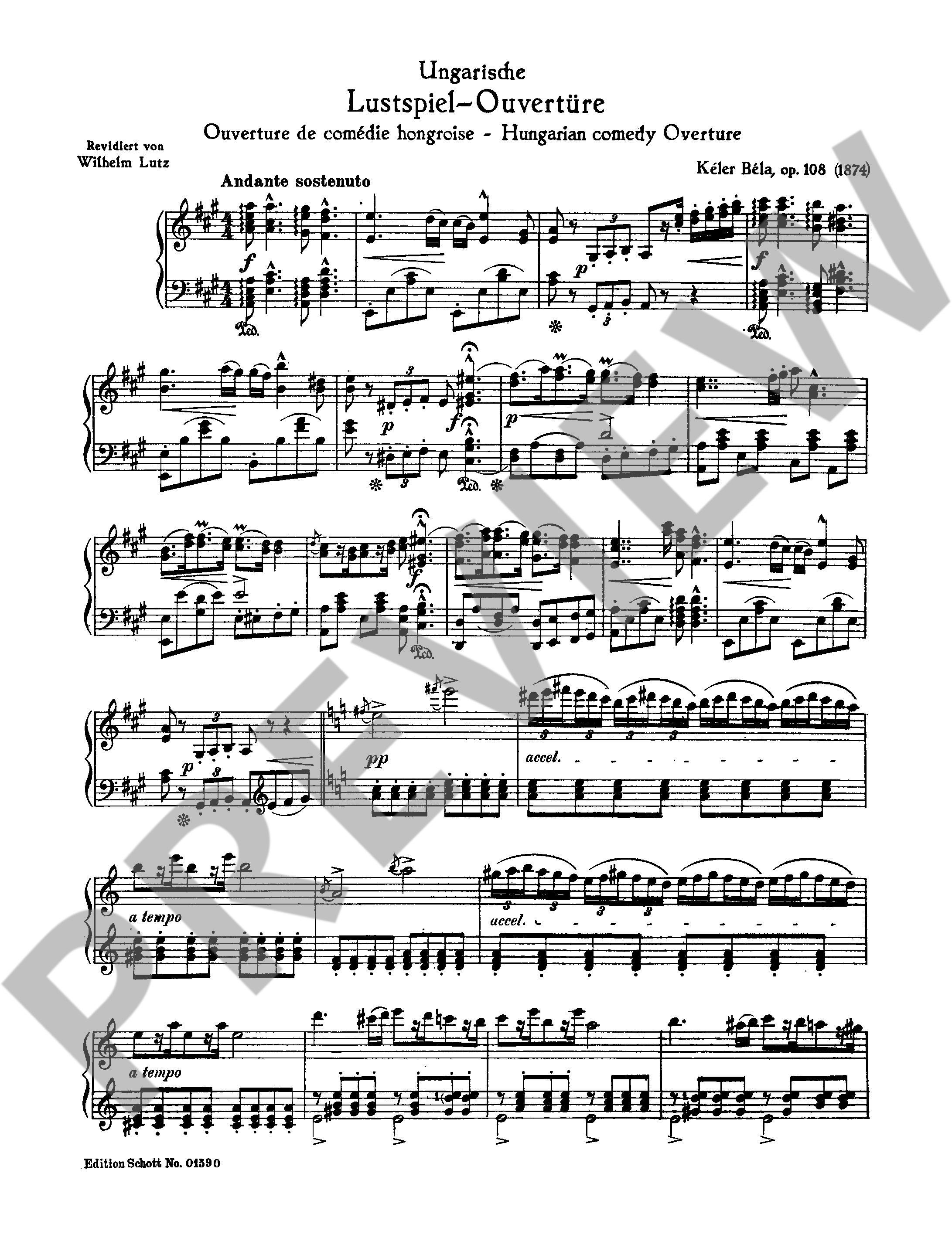 Anderes Coverbild Ungarische Lustspiel-Ouvertüre op. 108 