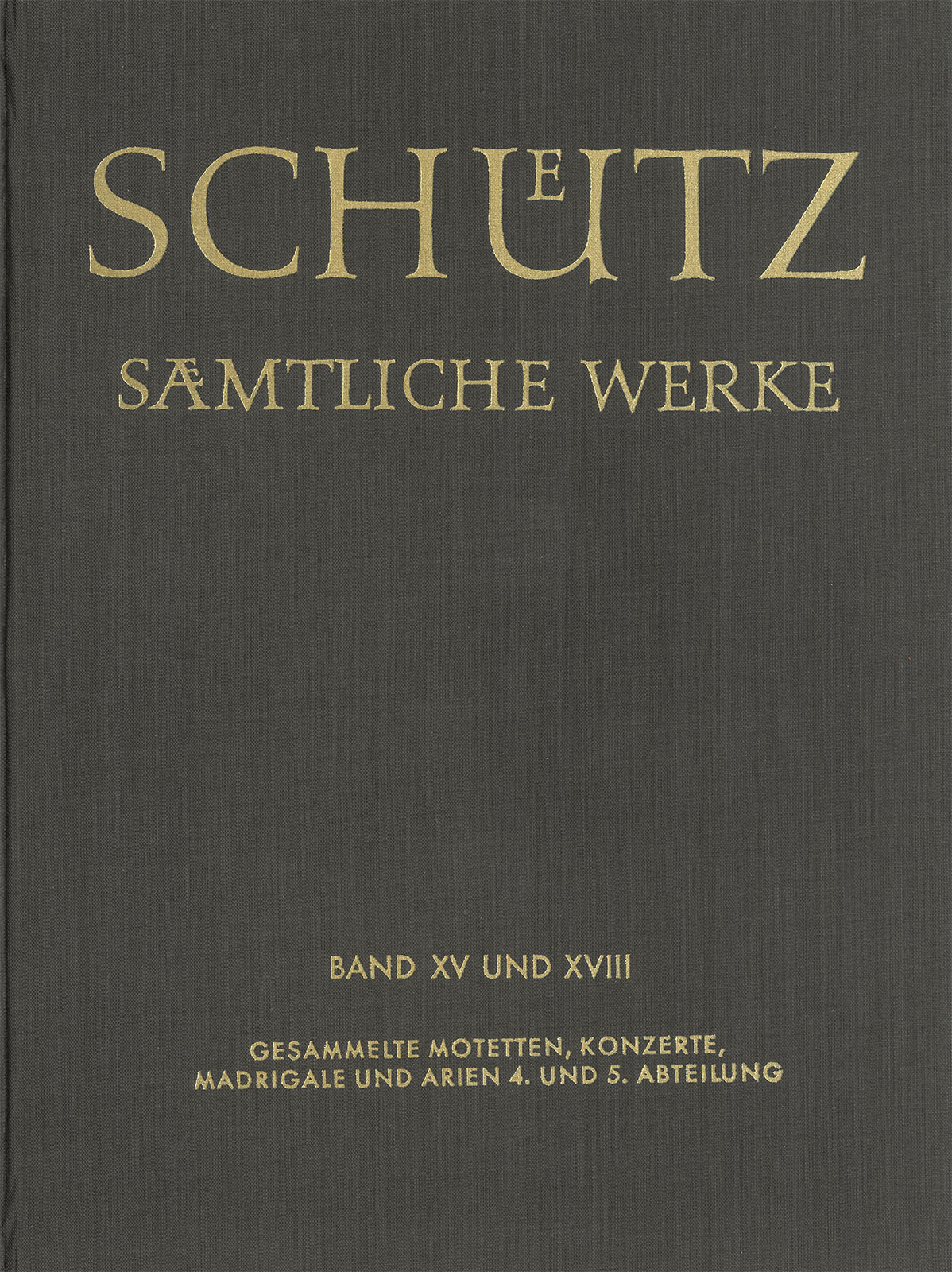 Vorderes Coverbild Sämtliche Werke, Band 15/18