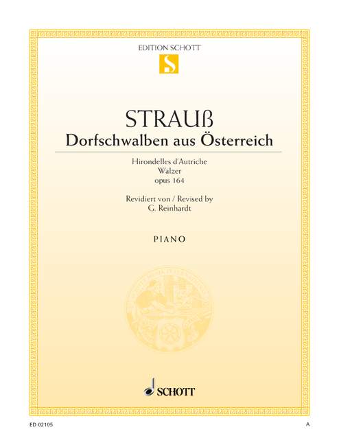 Vorderes Coverbild Hirondelles d'Autriche op. 164 