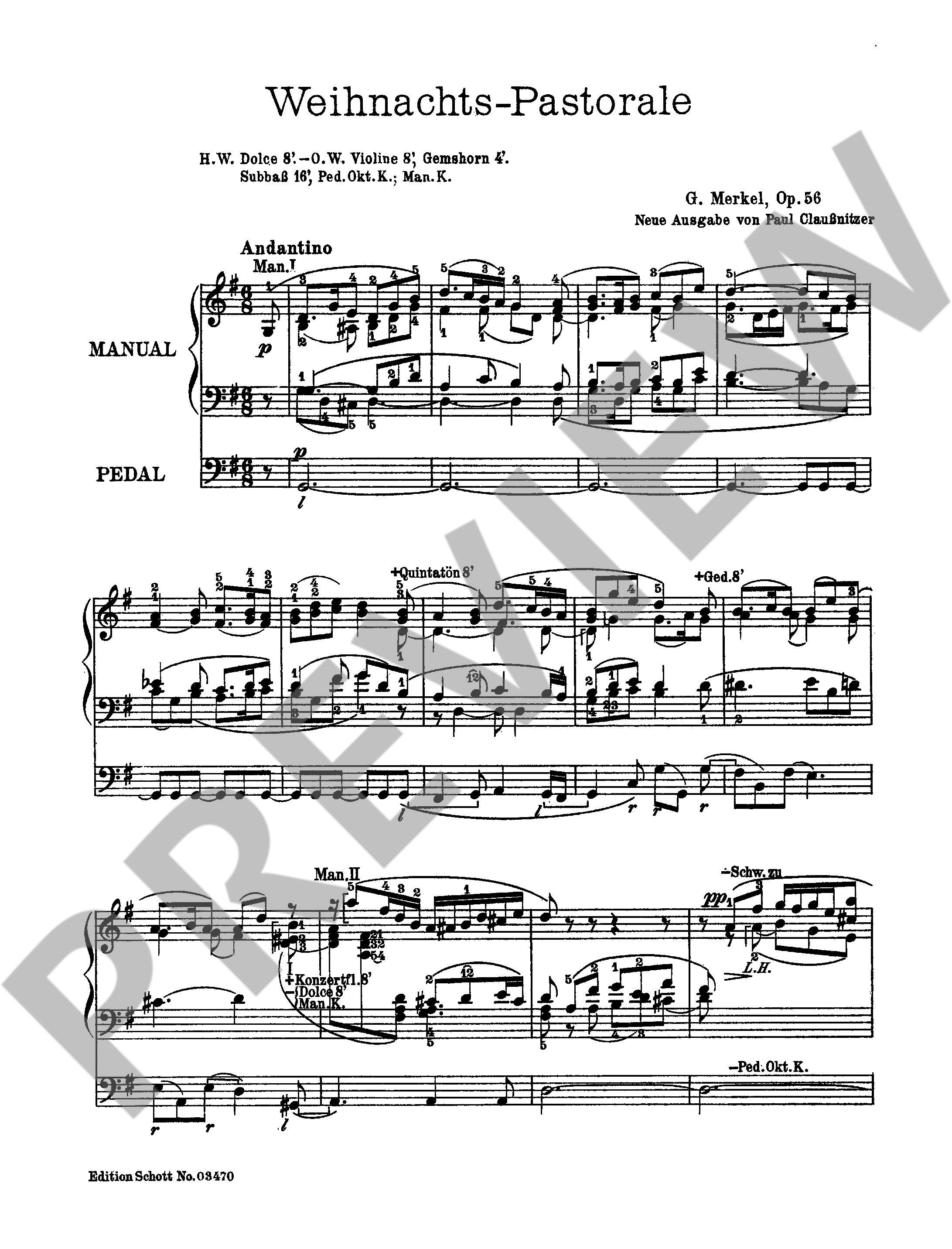 Anderes Coverbild Weihnachts-Pastorale op. 56 