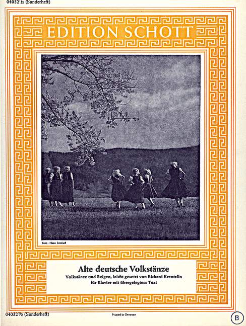 Vorderes Coverbild Alte Deutsche Volkstänze 