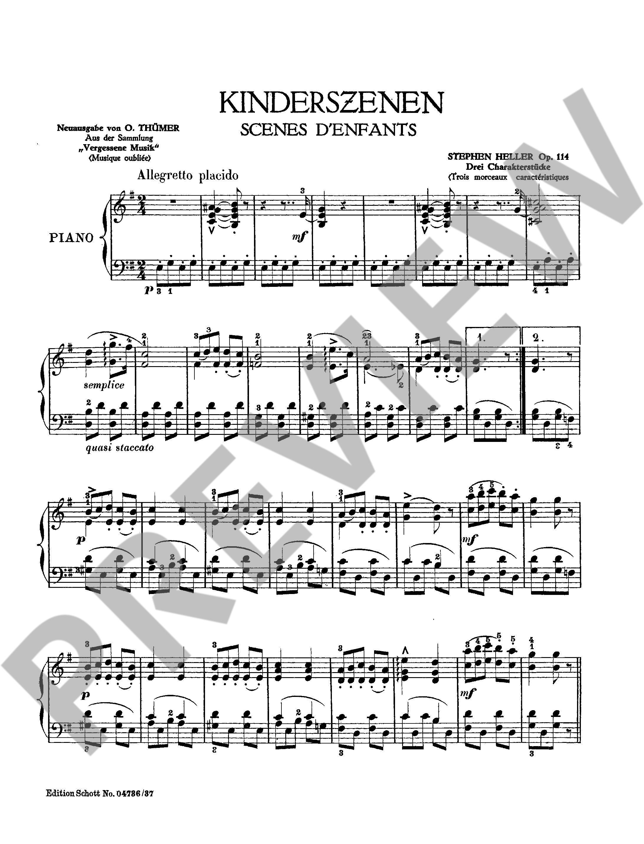 Anderes Coverbild Kinderszenen op. 114/2 