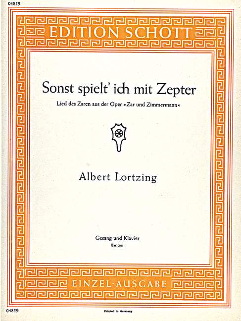 Vorderes Coverbild Sonst spielt' ich mit Zepter 
