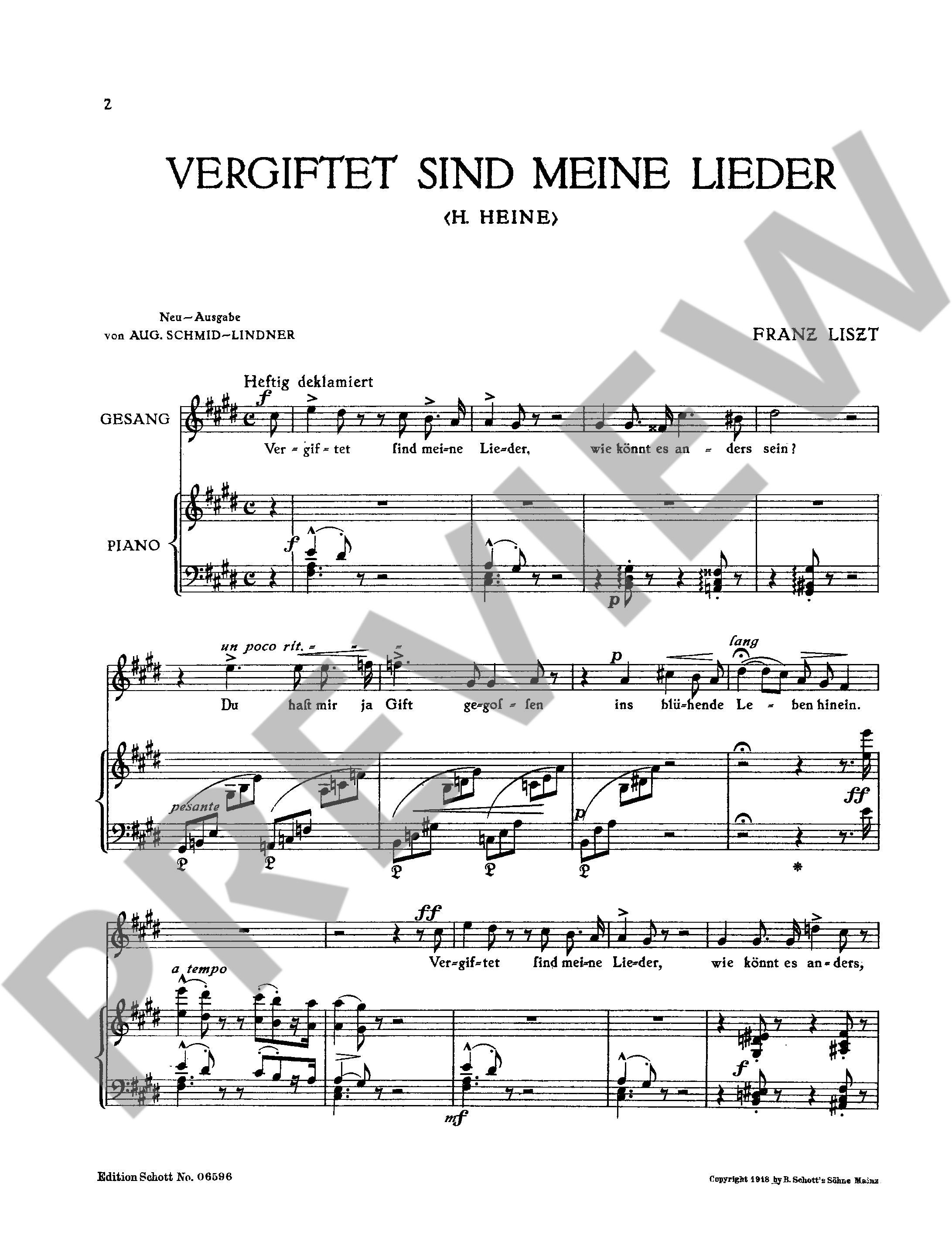 Anderes Coverbild Vergiftet sind meine Lieder 