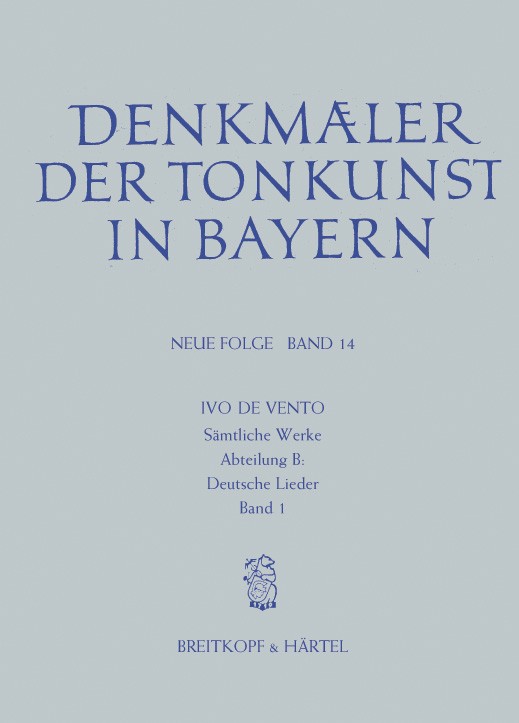 Vorderes Coverbild Sämtliche Werke Band 3 (Abteilung B: Deutsche Lieder, Band 1)