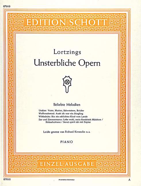 Vorderes Coverbild Lortzings Unsterbliche Opern 