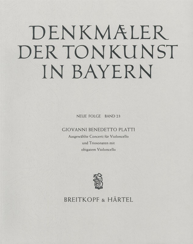 Vorderes Coverbild Ausgewählte Concerti für Violoncello und Triosonaten mit obligatem Violoncello