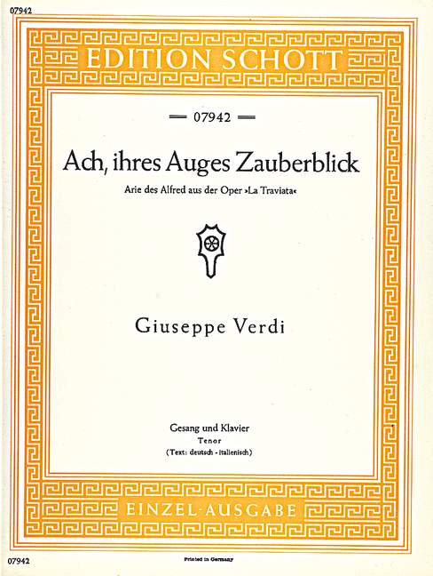 Vorderes Coverbild Ach, ihres Auges Zauberblick 