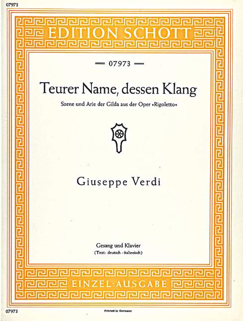 Vorderes Coverbild Teurer Name, dessen Klang 