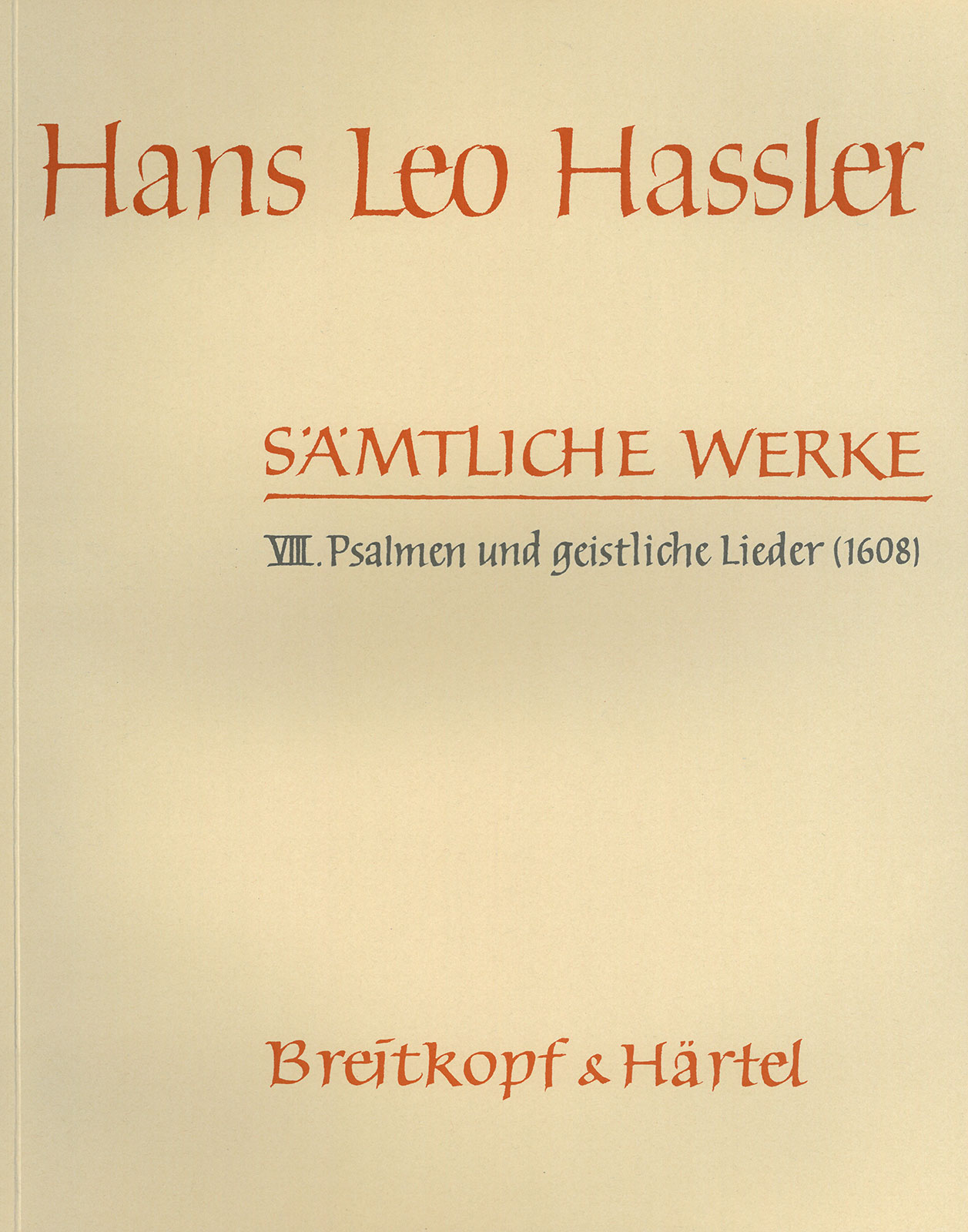 Vorderes Coverbild Sämtliche Werke, Band 8