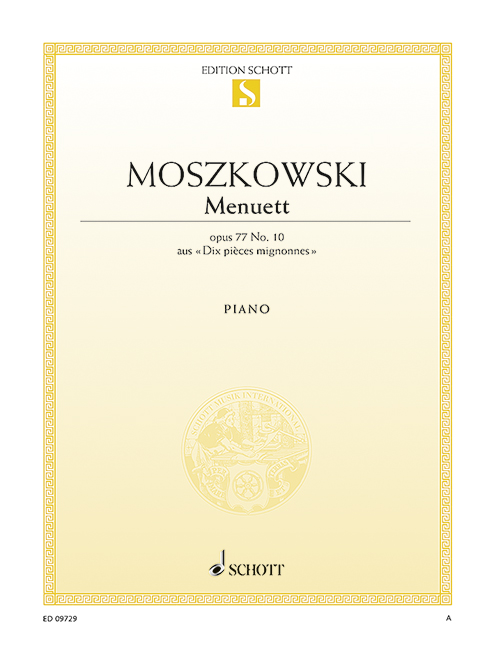 Vorderes Coverbild Berühmtes Menuett op. 77 