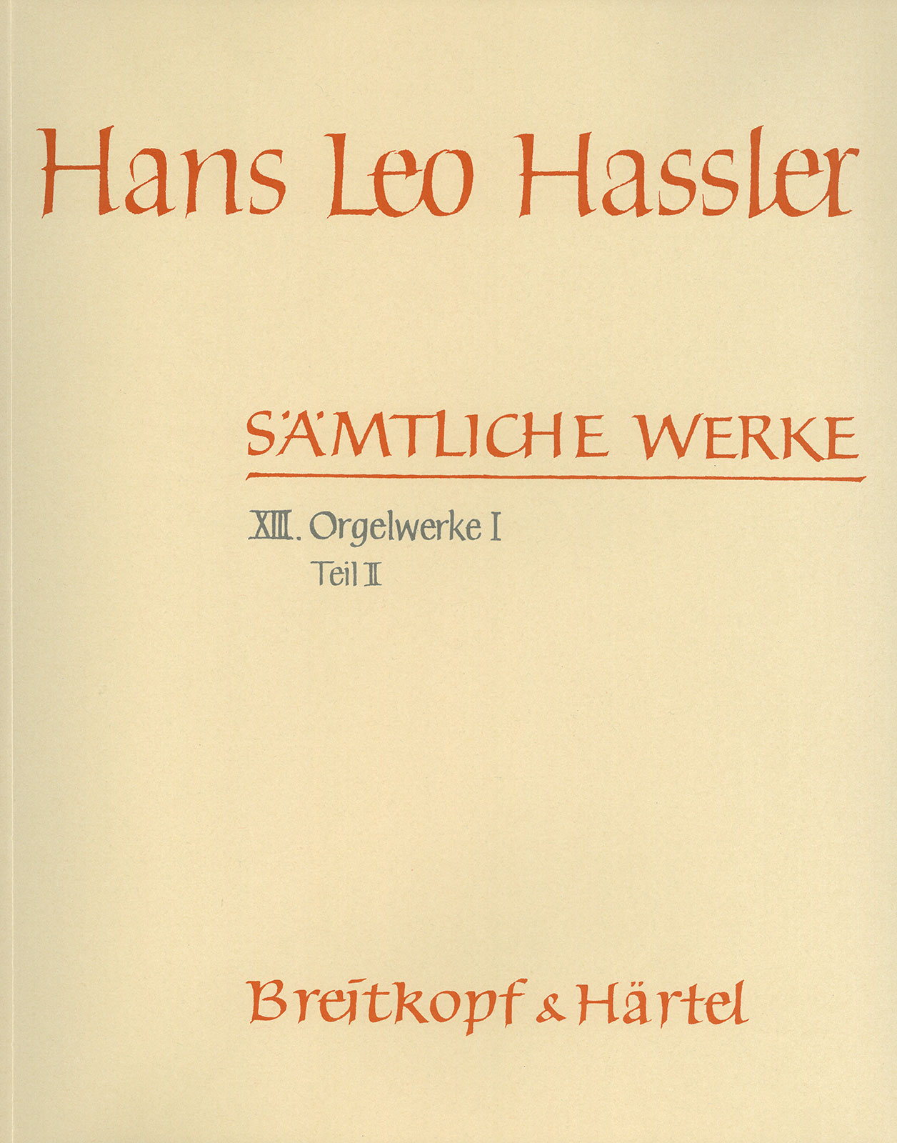 Vorderes Coverbild Sämtliche Werke Band 13/2