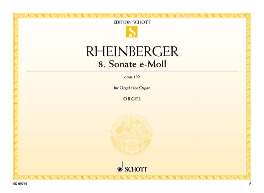 Vorderes Coverbild 8. Sonate e-Moll op. 132 