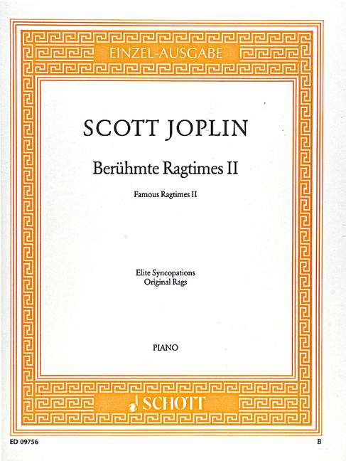 Vorderes Coverbild Berühmte Ragtimes Band 2