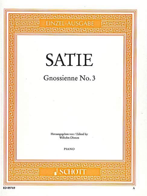 Vorderes Coverbild Gnossienne No. 3 