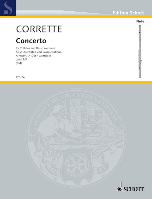 Vorderes Coverbild Concerto A-Dur op. 3/3 