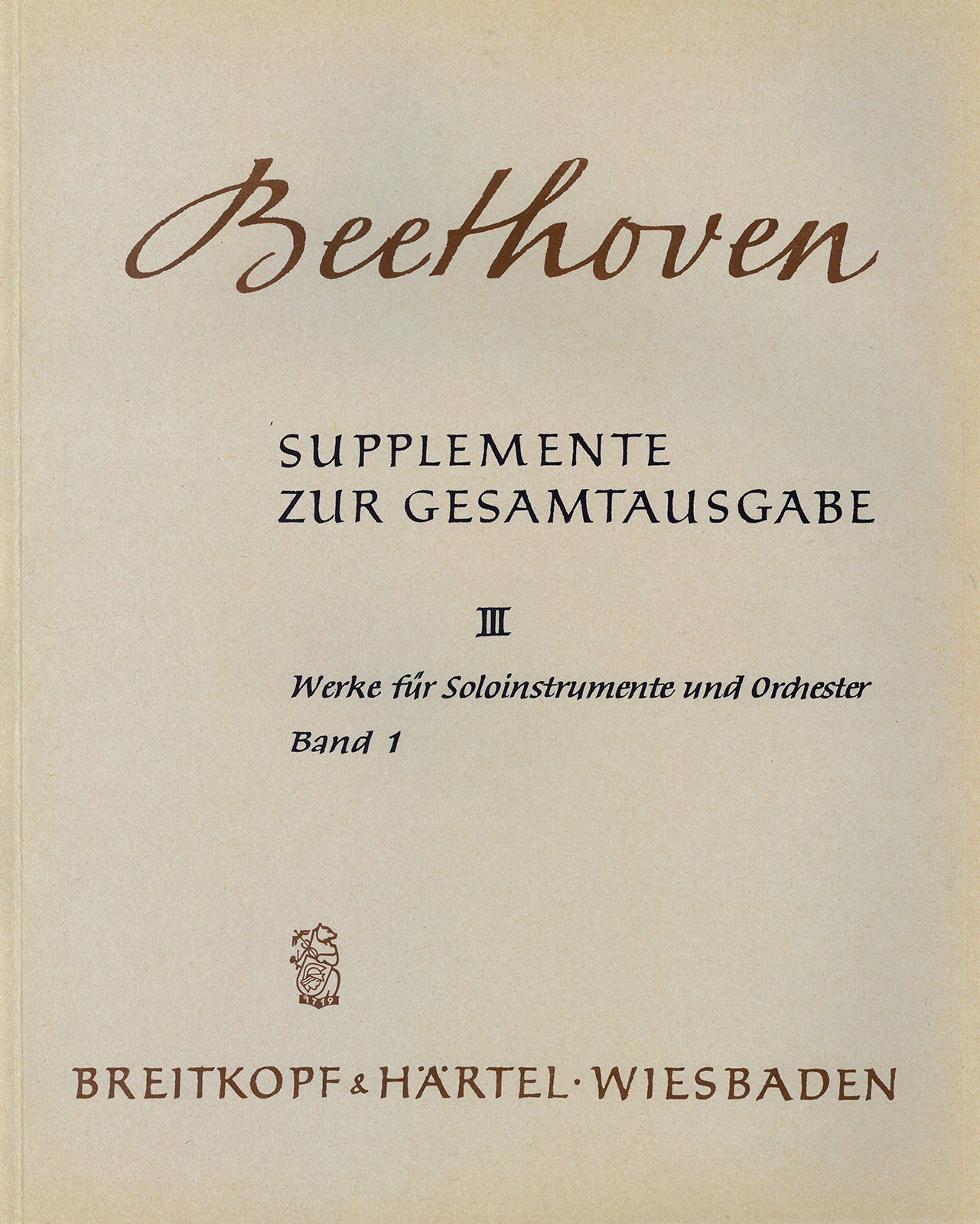 Vorderes Coverbild Werke für Soloinstrumente und Orchester I