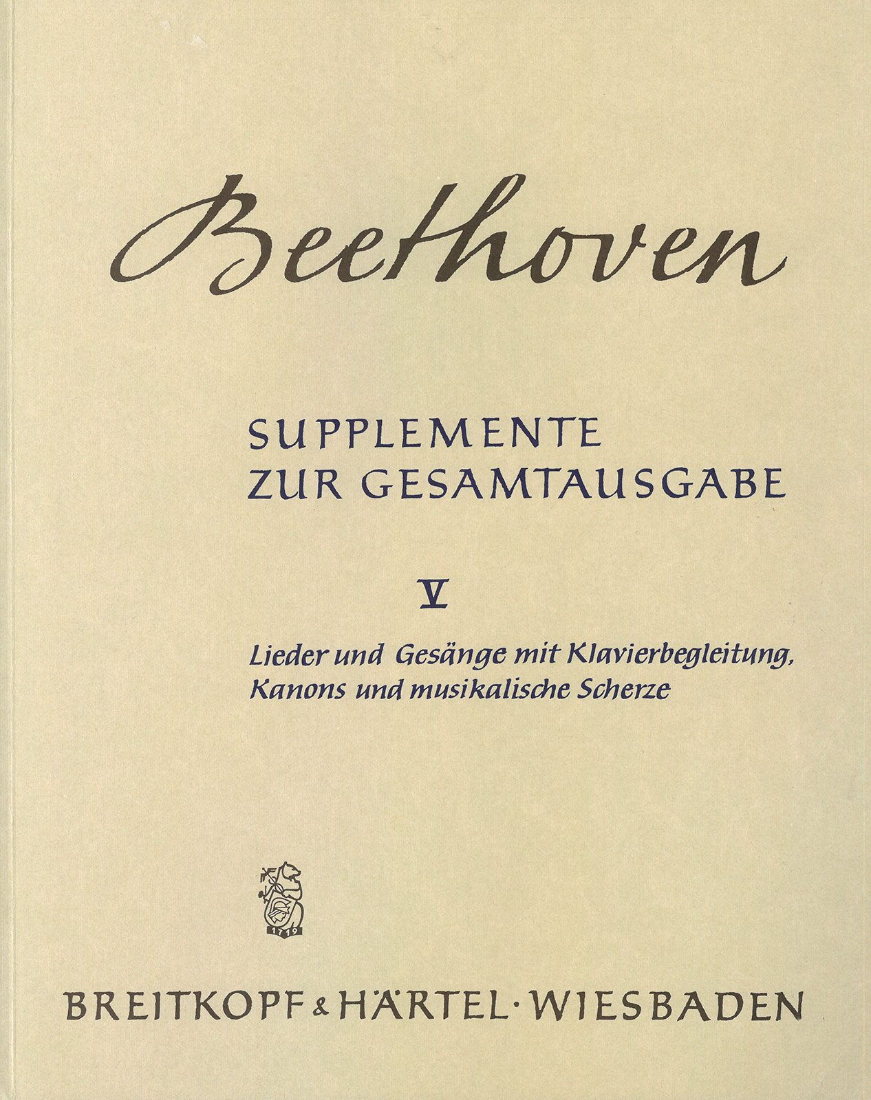 Vorderes Coverbild Lieder und Gesänge mit Klavierbegleitung