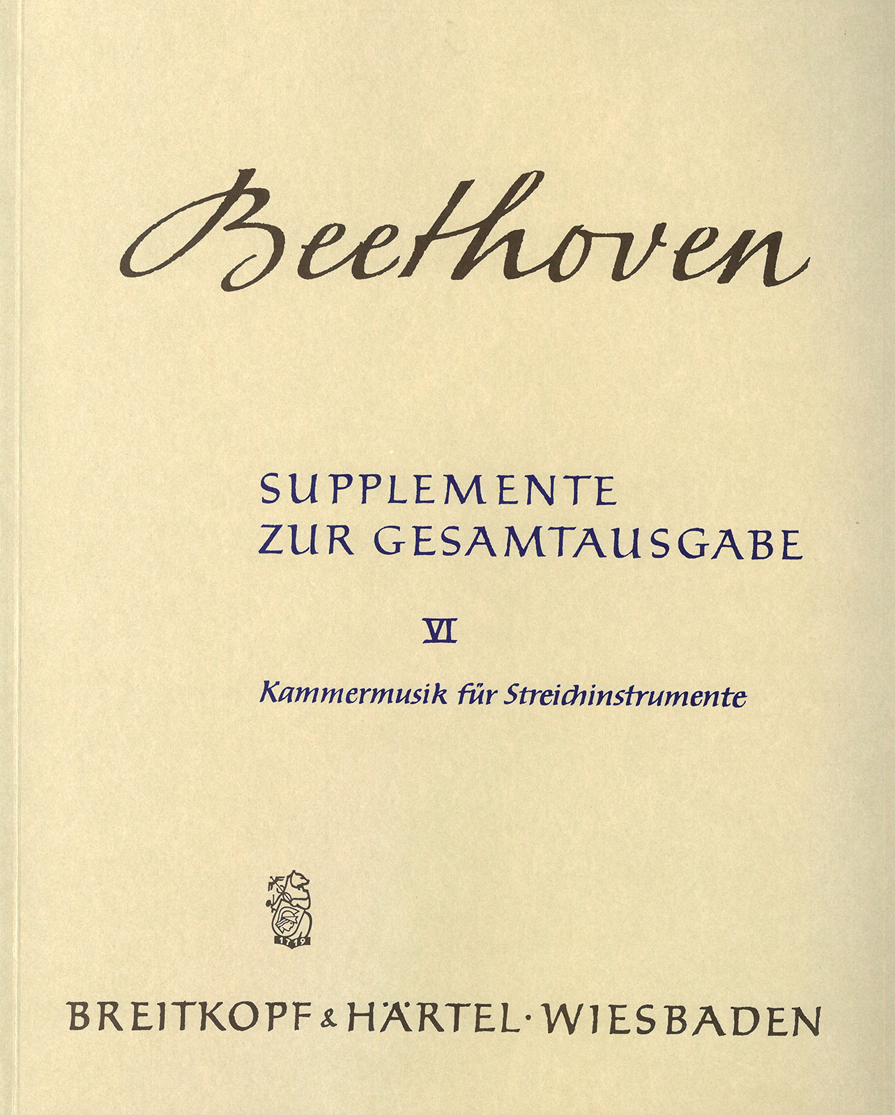 Vorderes Coverbild Kammermusik für Streichinstrumente