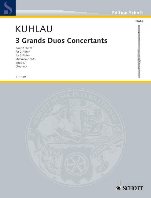 Vorderes Coverbild 3 Grands Duos Concertants op. 87 