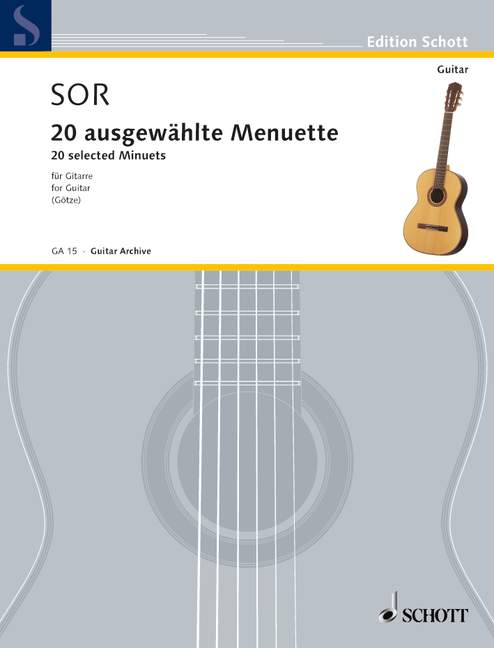 Vorderes Coverbild 20 ausgewählte Menuette 