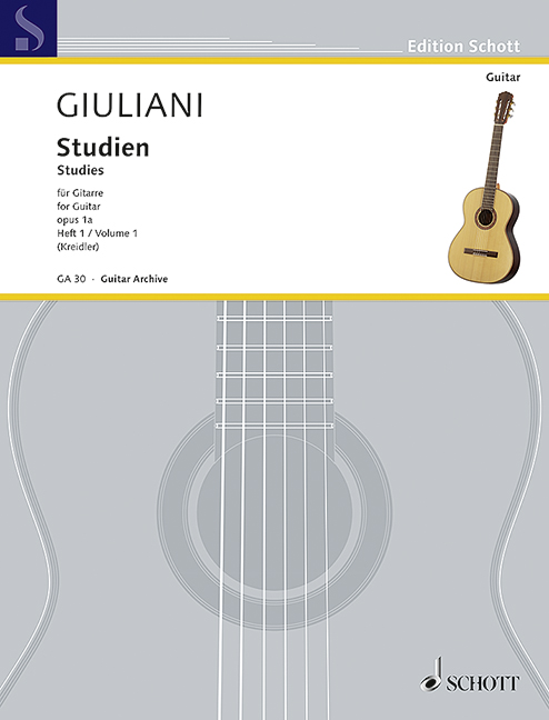 Vorderes Coverbild Studien für Gitarre op. 1a 