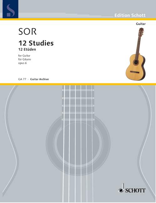 Vorderes Coverbild Zwölf Etüden op. 6 