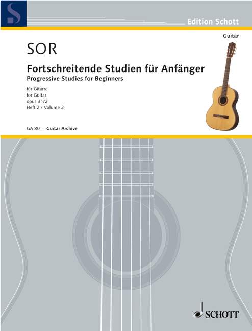 Vorderes Coverbild Fortschreitende Studien für Anfänger op. 31 