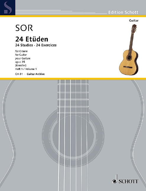 Vorderes Coverbild 24 Etüden op. 35/1 