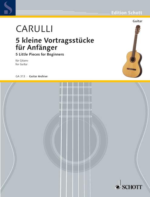 Vorderes Coverbild 5 kleine Vortragsstücke für Anfänger 