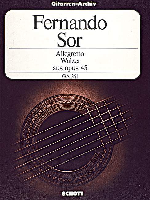 Vorderes Coverbild Allegretto und Walzer aus op. 45 