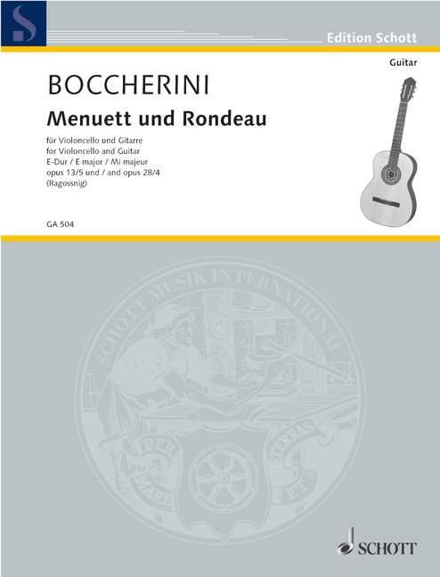 Vorderes Coverbild Menuett aus dem Streichquintett E-Dur und Rondeau aus dem Streichquintett C-Dur op. 13/5 und 28/4 