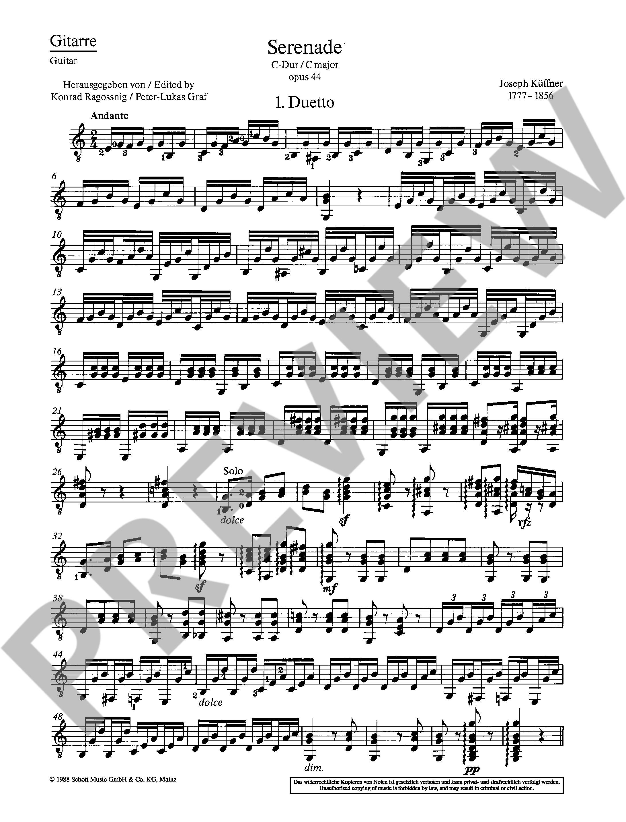 Anderes Coverbild Serenade C-Dur op. 44 