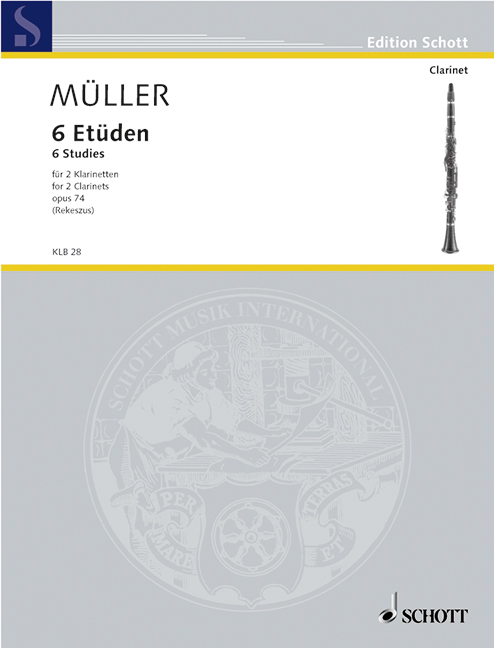 Vorderes Coverbild Sechs Etüden op. 74 