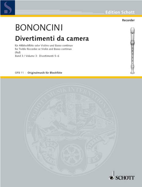 Vorderes Coverbild Divertimenti da camera 
