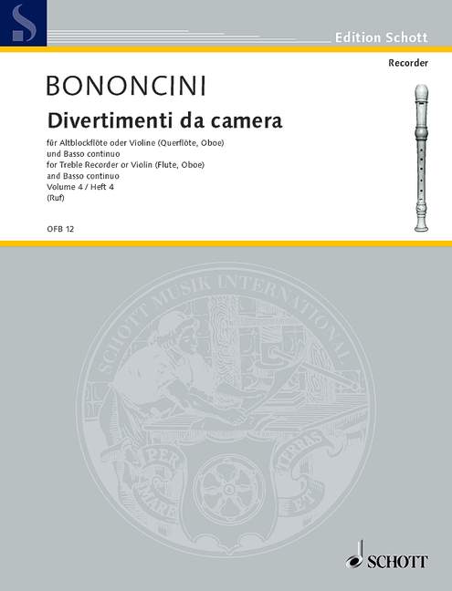 Vorderes Coverbild Divertimenti da camera 