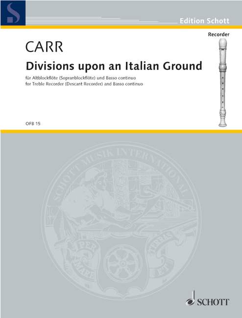 Vorderes Coverbild Divisions upon an Italian Ground 