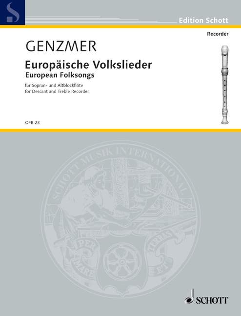 Vorderes Coverbild Europäische Volkslieder GeWV 271 