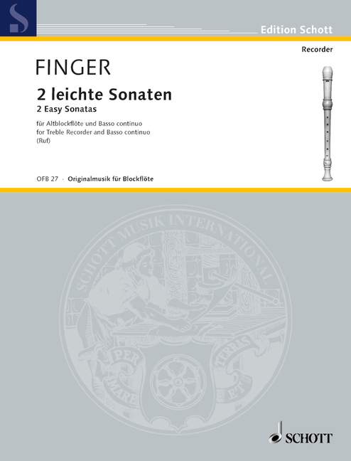 Vorderes Coverbild 2 leichte Sonaten 