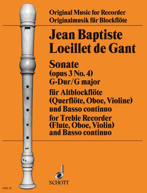 Vorderes Coverbild Sonate op. 3 