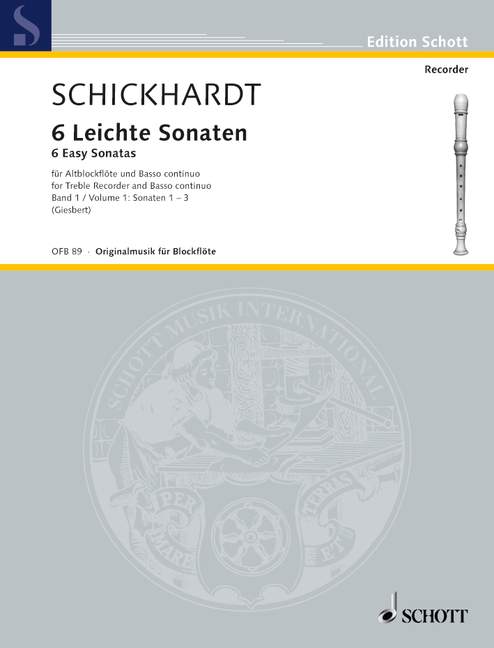 Vorderes Coverbild 6 Leichte Sonaten 